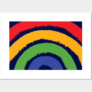 Four Colored Rainbow Posters and Art